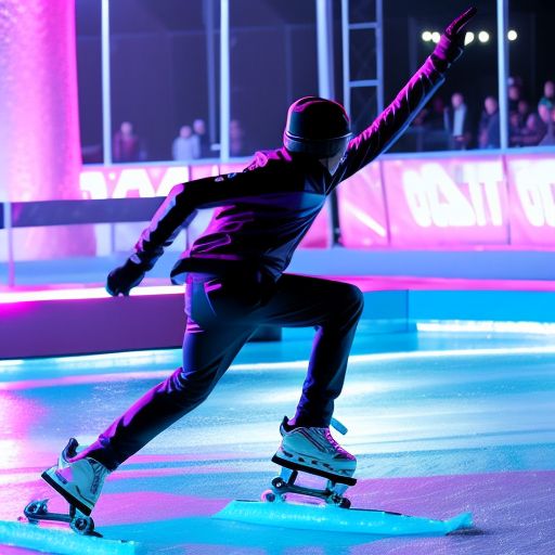 合成滑冰飞人：冰上雕塑下的完美舞台