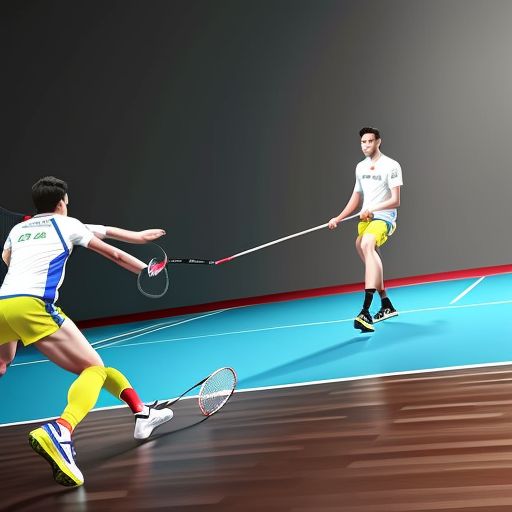 羽毛球比赛：速度与技术的争夺